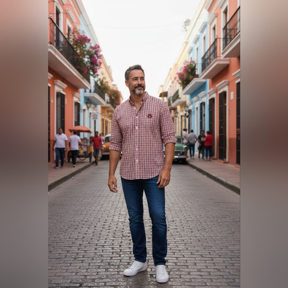 Auburn Tigers Campus Specialties Orange & Blue Plaid Shirt Sz XXL